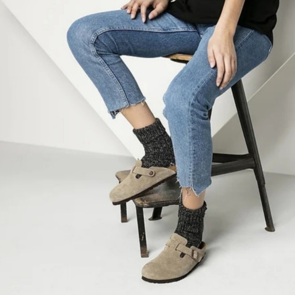 Birkenstock Boston Soft Footbed Suede Clogs Size 6 - Picture 12 of 12